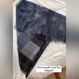 Free people flag scarf